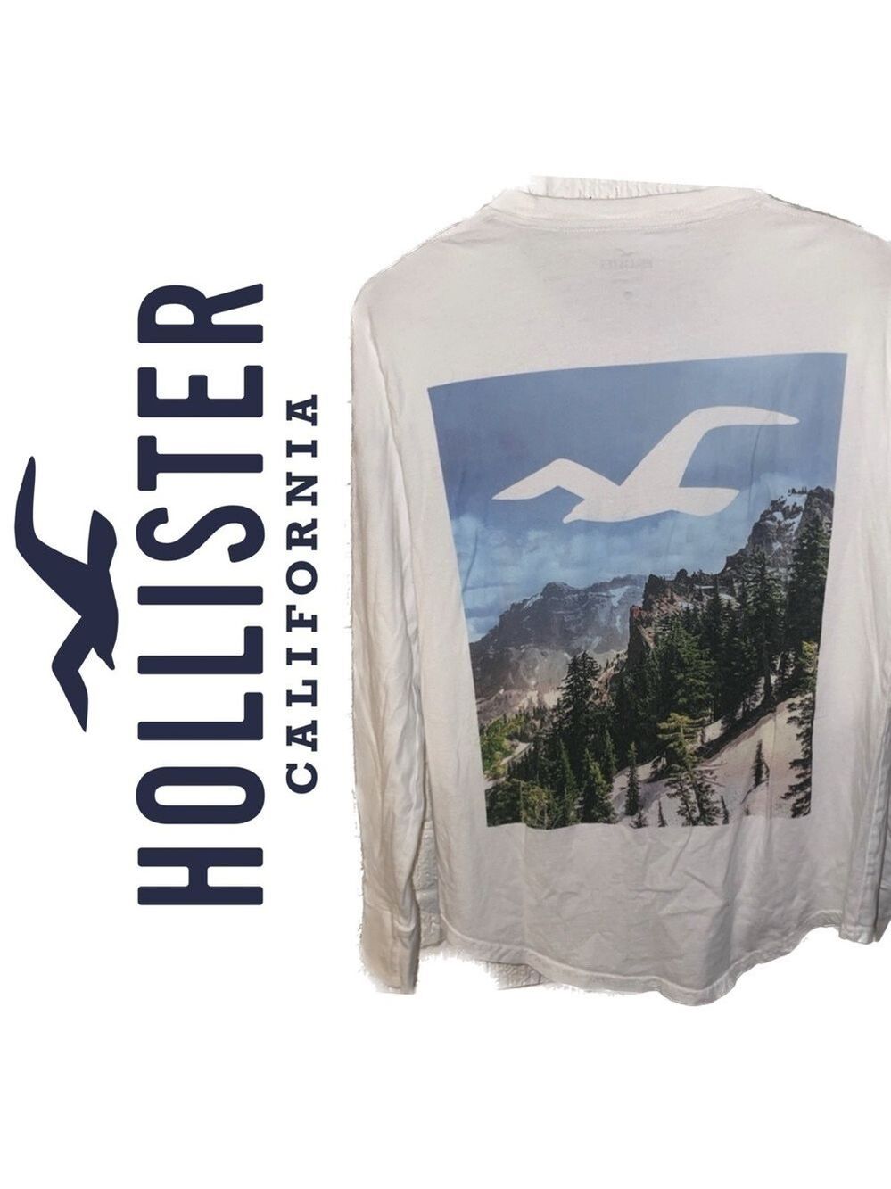 Hollister short Long sleeve shirt size xs mountains hiking